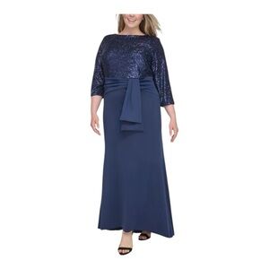 Eliza J  Sequin Bodice Maxi Special Occasion Dress Size 20W